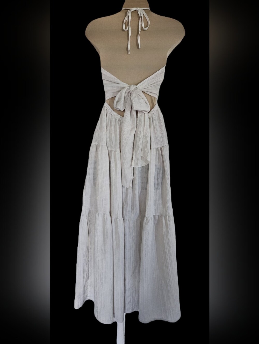 Maxi Dress In Off-white - Picture 3 of 6